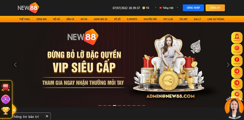 Khuyến mãi hấp dẫn dành cho cho NEW88 trên mobile