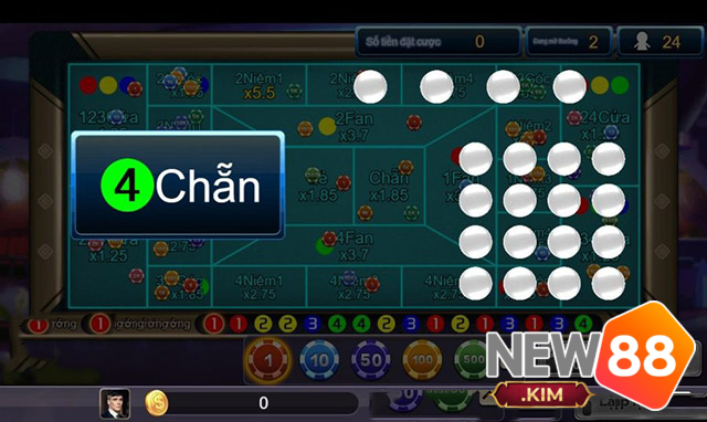 Cược chẵn lẻ trong game Fantan 