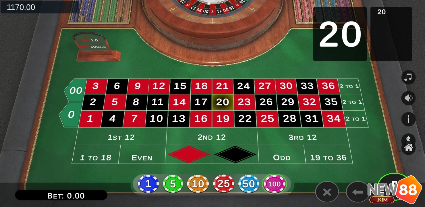 Hình thức đặt cược Roulette Mỹ