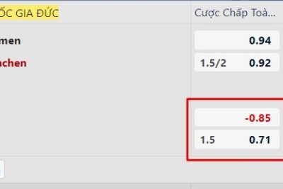 Kèo chấp 1 1/2 là gì, hướng dẫn cách đọc kèo cụ thể